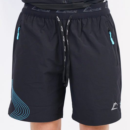 ActiveLine Wave Shorts - Black / Turquoise