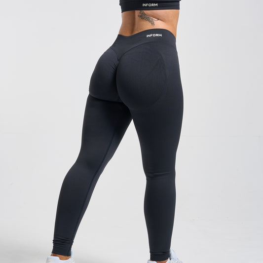 INFORM Sculpt Seamless Scrunch Leggings - Espresso