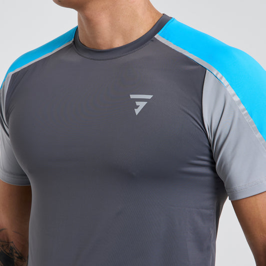 GRIID Reflect Tee - Grey / Blue