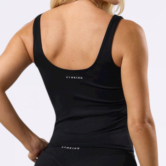 Gym King 365 Square Neck Tank - Black