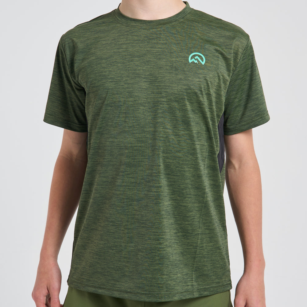 Flux Panel Tee - Sage  (Junior)