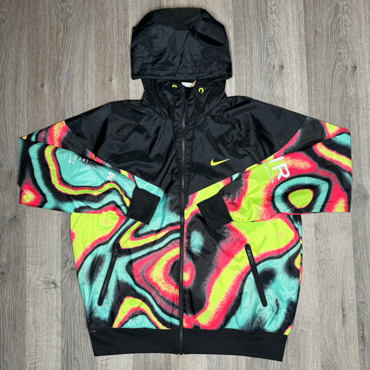 Nike All Over Galaxy Windrunner Black Green Yellow Red