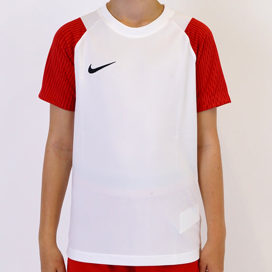 Nike Dri-Fit Academy 2.0 Set - Tee & Shorts - White / Red (Junior)