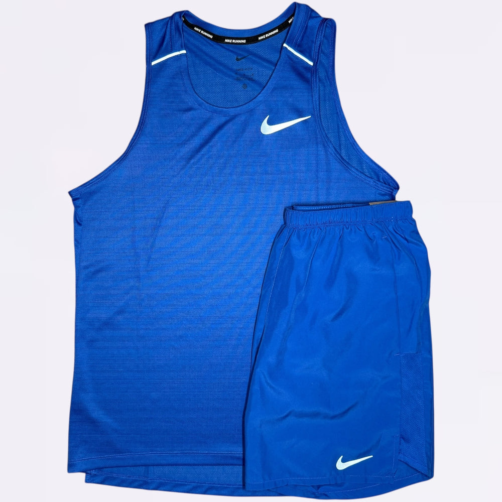 Nike Miler Vest Set - Royal Blue