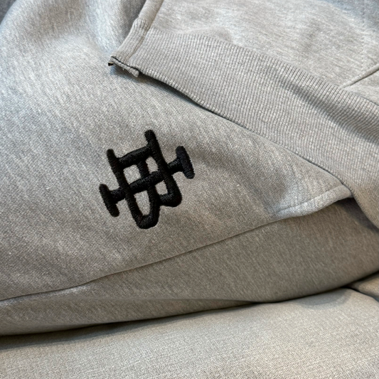 Bee Inspired Monogram Joggers - Grey