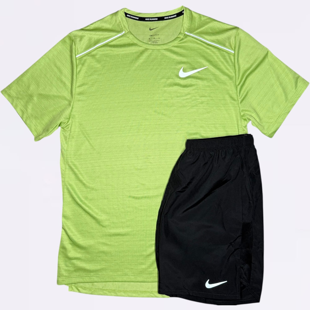 Nike Miler & Challenger Set - Kiwi / Black