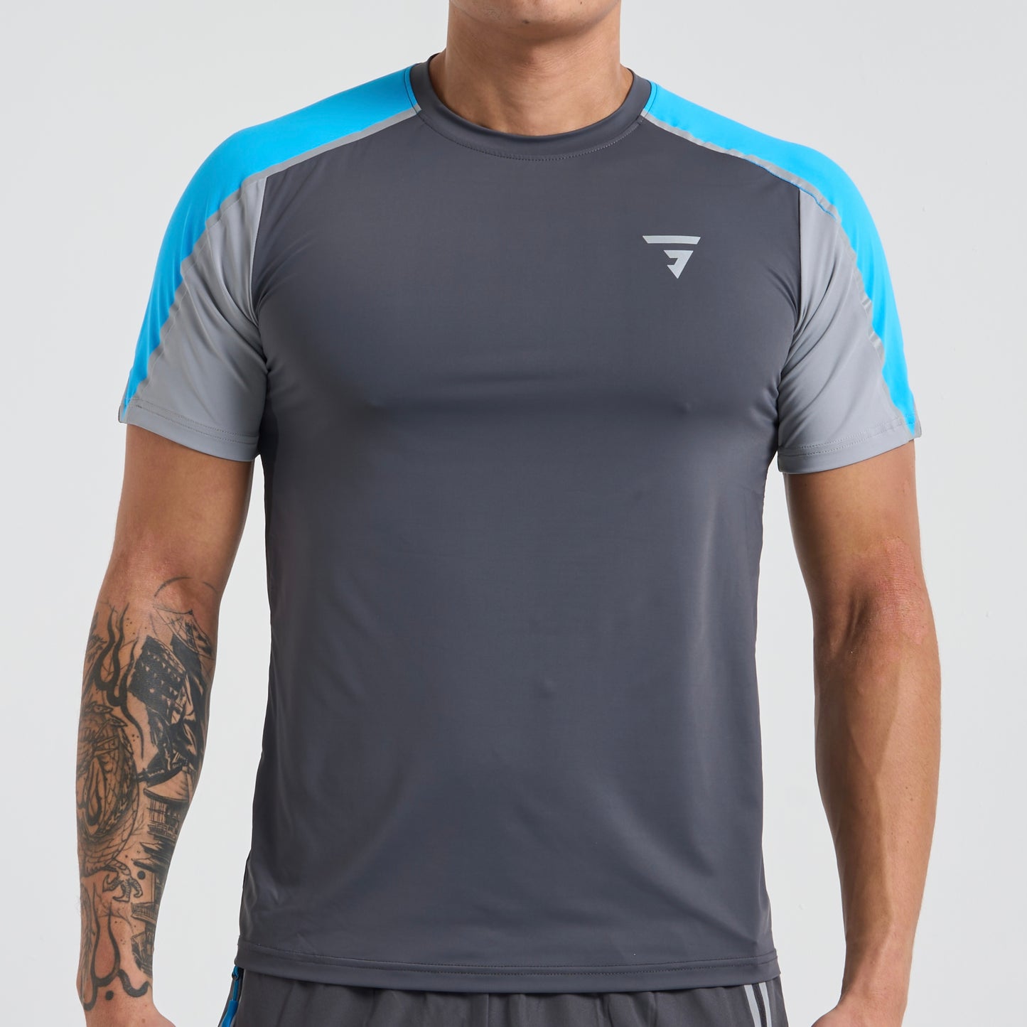 GRIID Reflect Tee - Grey / Blue