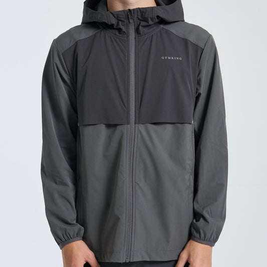 GymKing Advance Tracksuit & Shorts Set - Urban Grey/Fossil Grey (Junior)