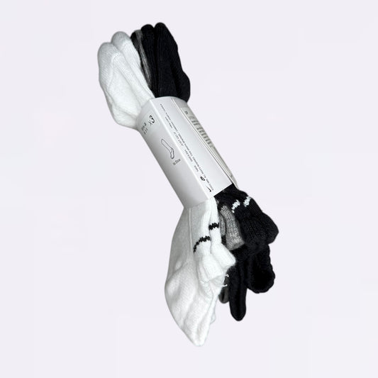 Nike Performance Lightweight Ankle Socks Black White Grey