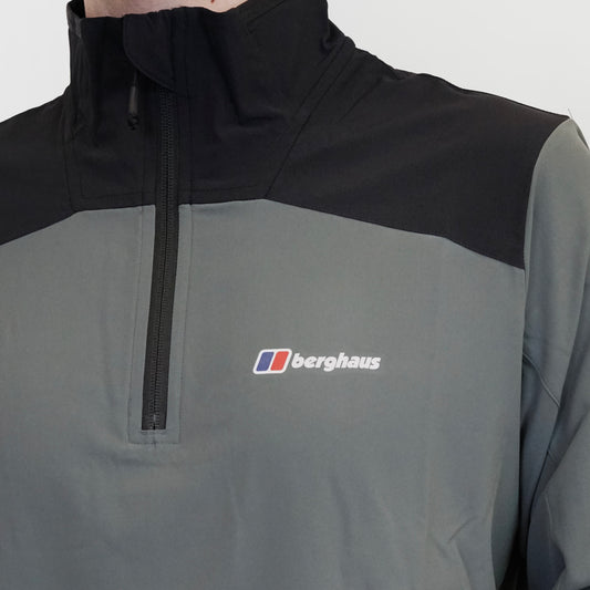 Berghaus Terrain Half Zip - Black / Dark Grey