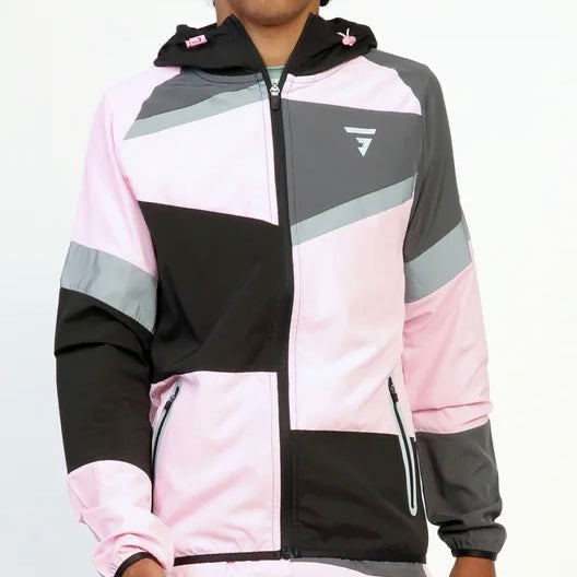 GRIID Panel Set - Windrunner & Bottoms - Pink Foam / Grey