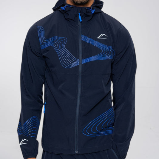 ActiveLine Wave Windrunner & Bottoms Set - Navy / Royal Blue
