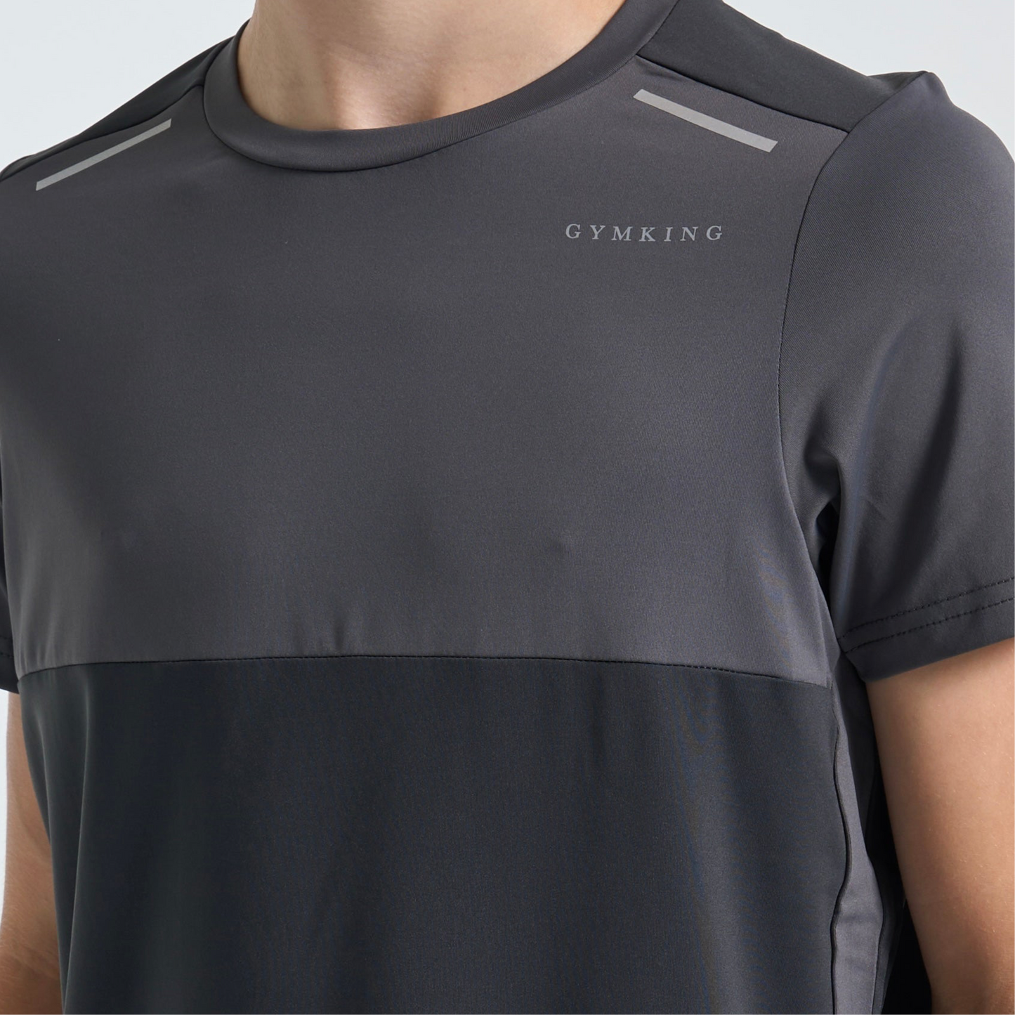 GymKing Advance Tee - Urban Grey/Fossil Grey (Junior)