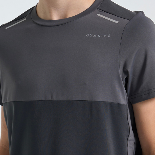 GymKing Advance Tee - Urban Grey/Fossil Grey (Junior)