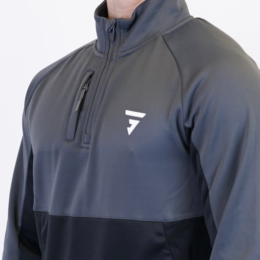 GRIID 2.0 Cushy Half Zip - Black / Grey