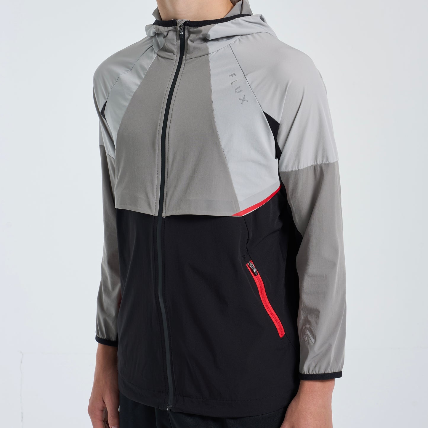 Flux Performance Jacket - Black / Grey / Red (Junior)