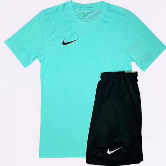 Nike Dri Fit Set - Mint Green / Black (Junior)