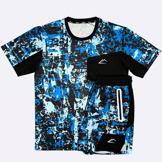 ActiveLine Colorado Tee & Shorts Set - Royal Blue