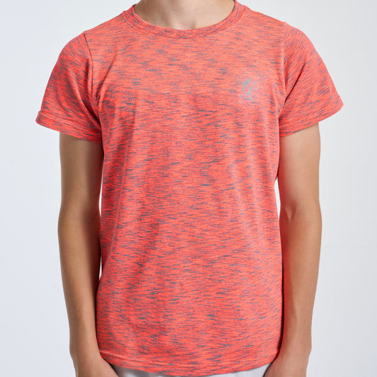 GymKing Seamless Space Dye Set - Coral/Light Grey Grindle (Junior)