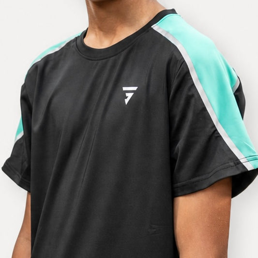 GRIID Reflect Tee - Black / Fresh Mint (Junior)