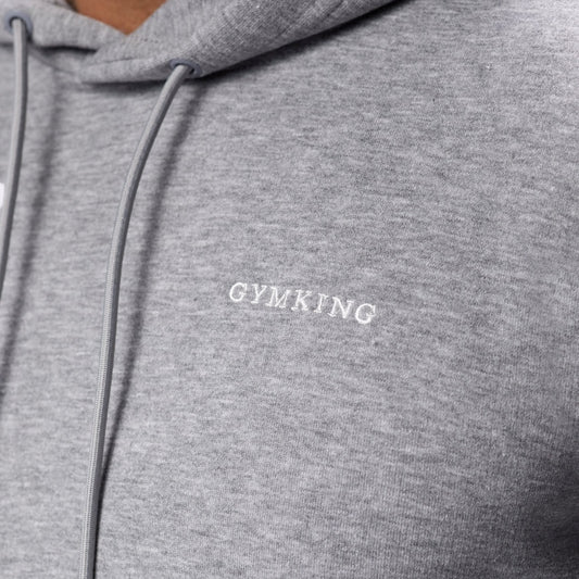 GymKing Linear Fundamental Hood - Grey Marl