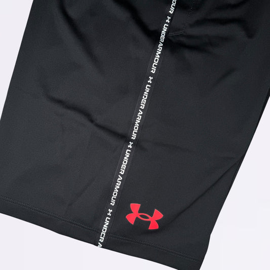 Under Armour Tape Shorts Black/Crimson (Junior)