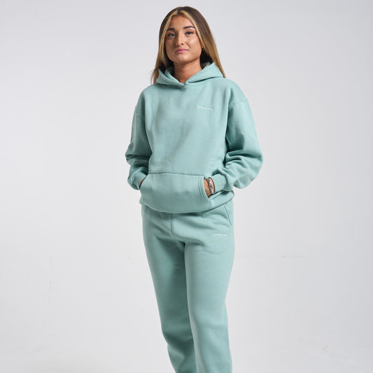 Gym King 365 Relaxed Fit Fleece Hoodie - Green Mist