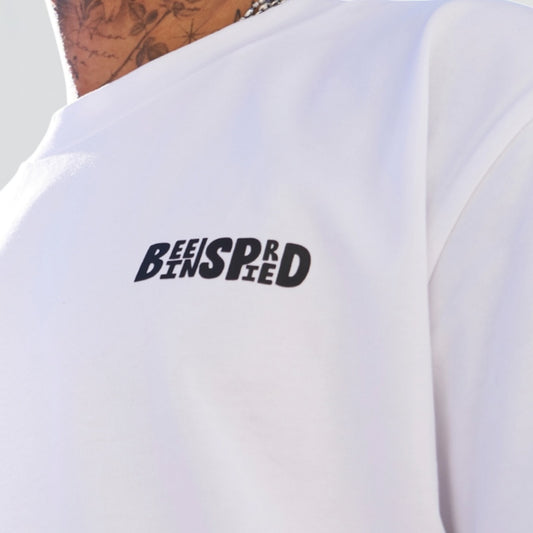 Bee Inspired By Greatness Tee - White / Blue