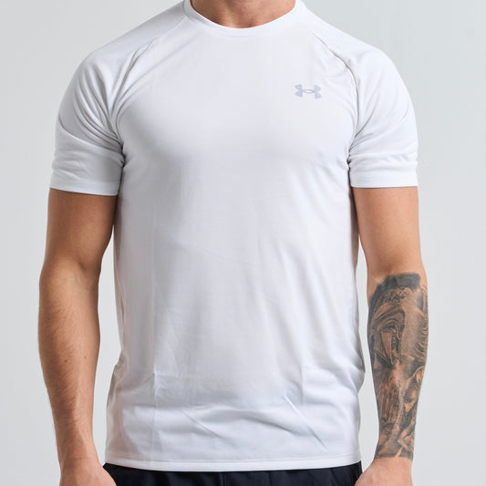 Under Armour Tech & Speed Stride Set - Tee & Shorts - White / Black