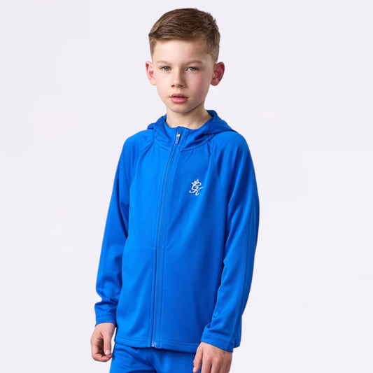 GymKing Lightweight Poly Full Zip - Sonic Blue (Junior)
