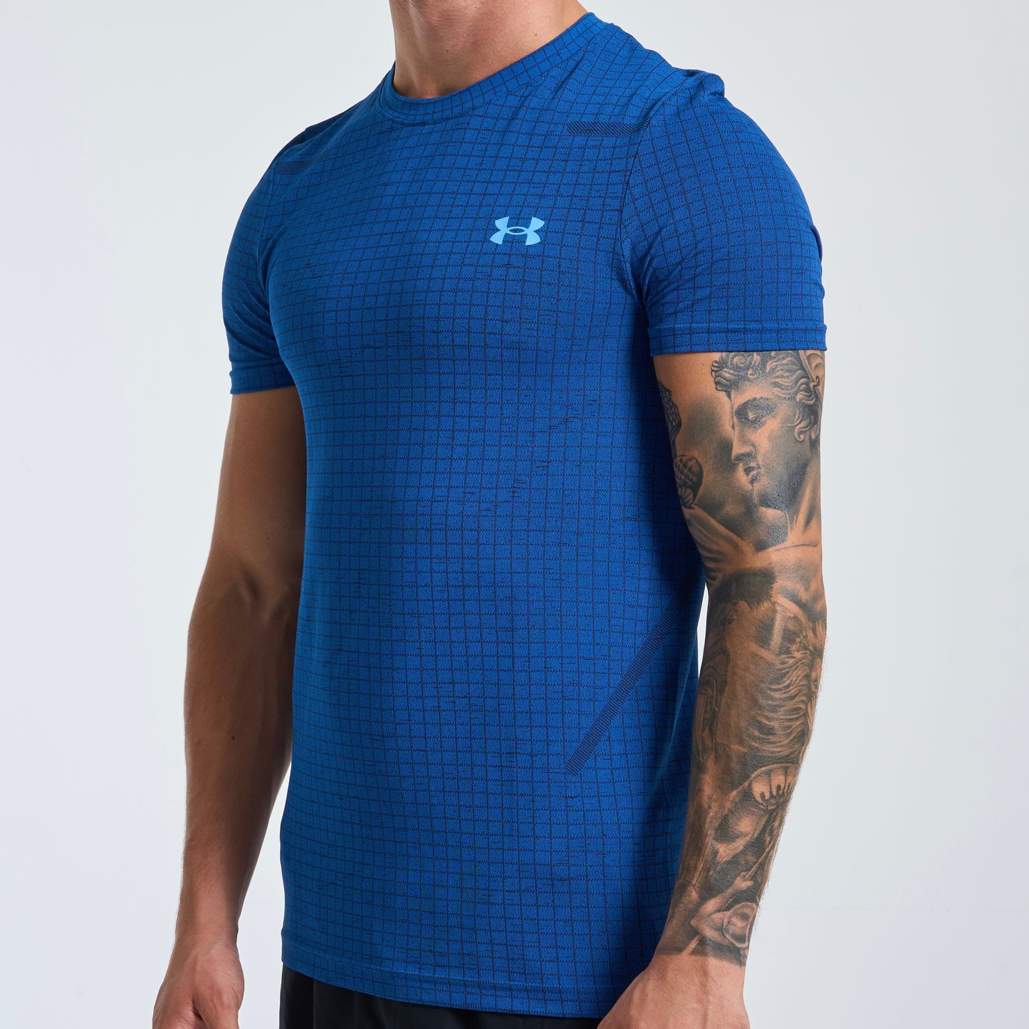 Under Armour Checkered Blue Tee