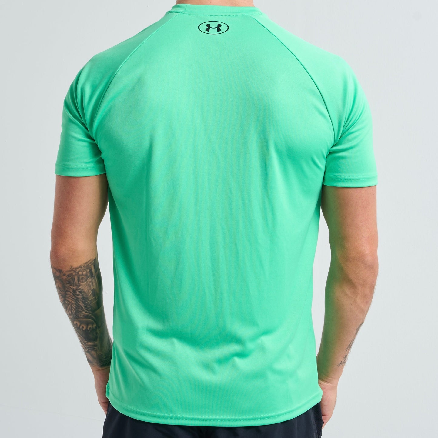 Under Armour Tech / Speed Stride Set - Tee & Shorts - Green / Black