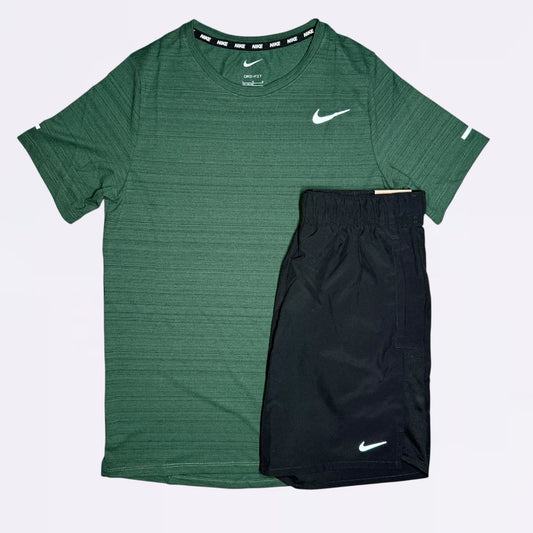 Nike Miler Set - Dark Green / Black (Junior)