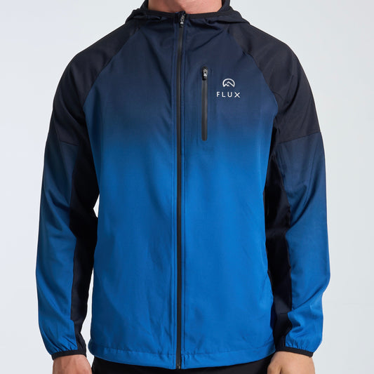 Flux Gradient & Performance Set - Jacket & Shorts - Blue / Black