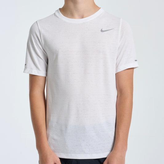 Nike Miler Set - Tee & Shorts - White / Black (Junior)