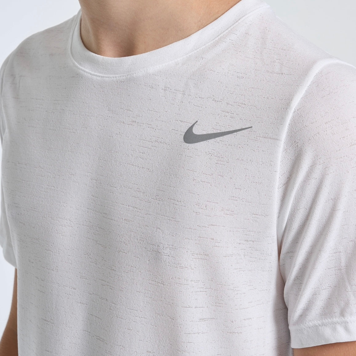 Nike Miler Set - Tee & Shorts - White / Black (Junior)