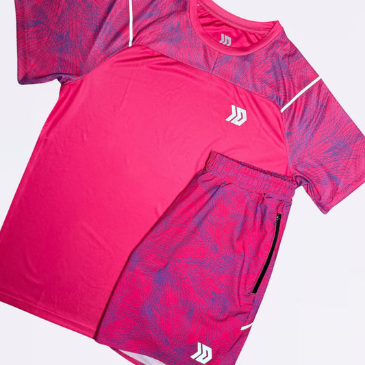 DASH Hyperweb Tee Set - Pink