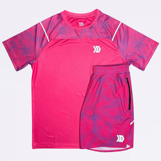 DASH Hyperweb Tee Set - Pink