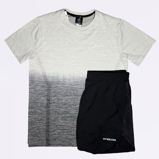 GymKing Relentless Ombré Seamless Set - Black / Urban Grey