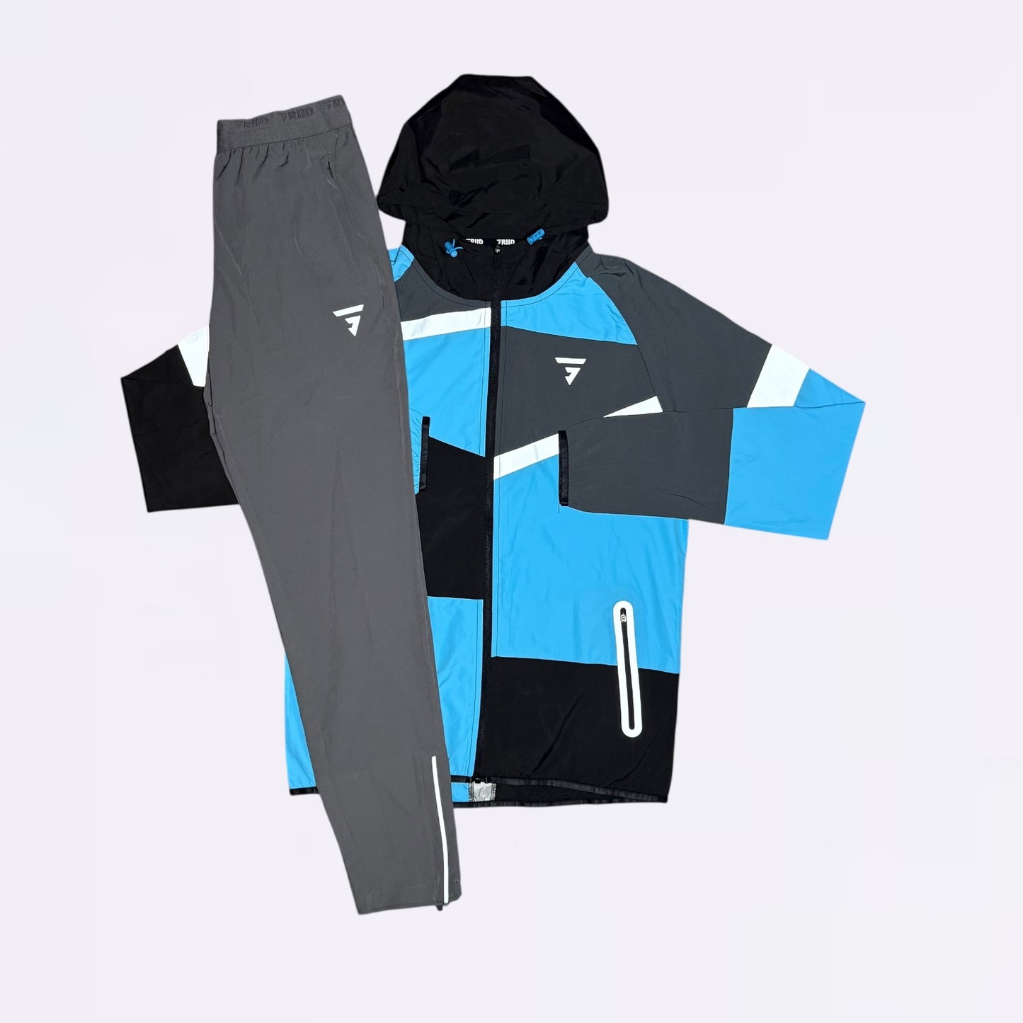 GRIID Panel Set - Windrunner & Bottoms - Blue / Grey