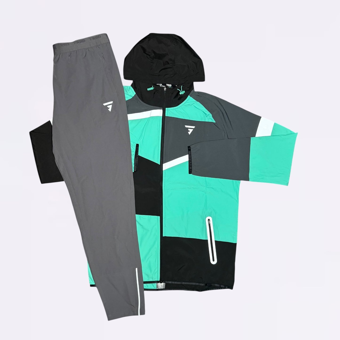GRIID Panel Set - Windrunner & Bottoms - Mint / Grey