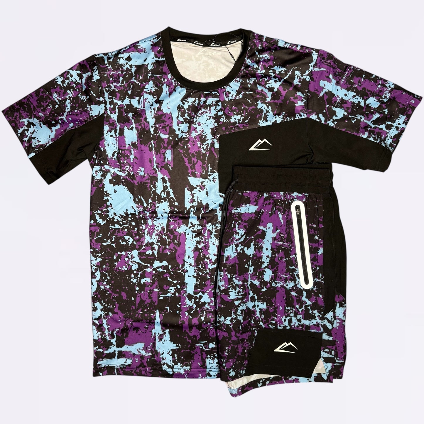 ActiveLine Colorado Tee & Shorts Set - Purple
