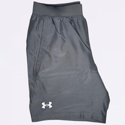 Under Armour Tech / Speed Stride Set - Tee & Shorts - Green / Grey