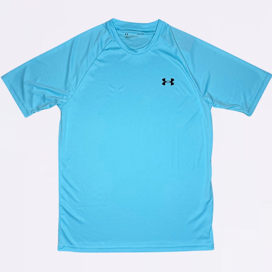 Under Armour Tech / Speed Stride Set - Tee & Shorts - Blue / Grey
