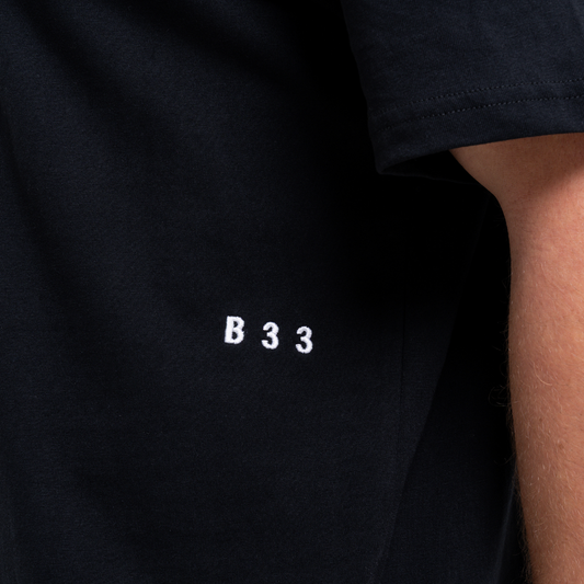 Bee Inspired Initial Tee - Black