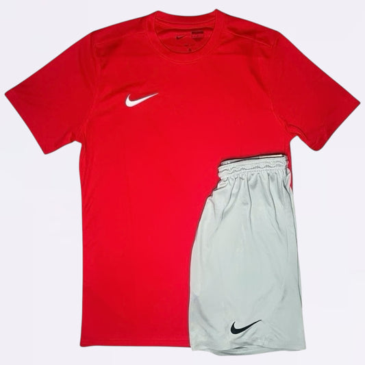 Nike Dri Fit Set - Red / Grey (Junior)