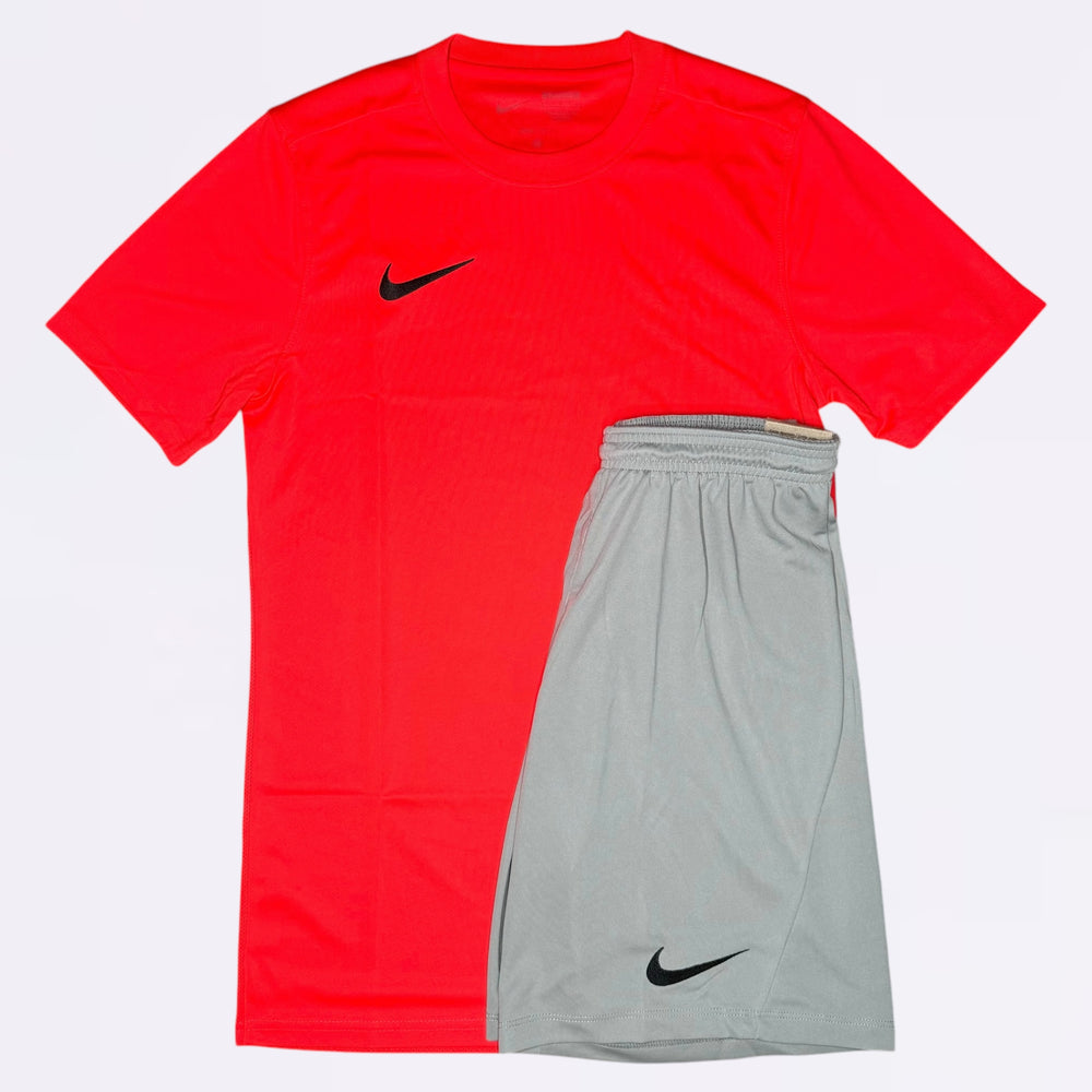 Nike Dri Fit Set - Crimson Red / Grey (Junior)