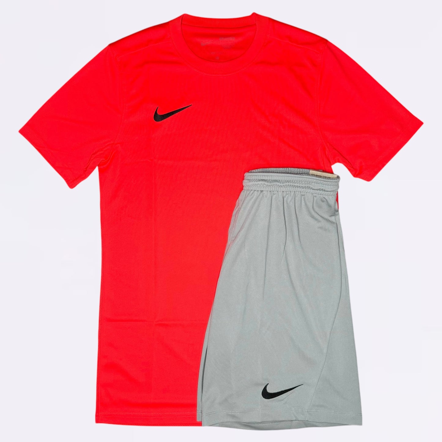 Nike Dri Fit Set - Crimson Red / Grey (Junior)