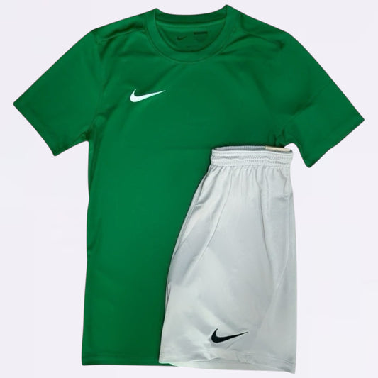 Nike Dri Fit Set - Dark Green / Grey (Junior)