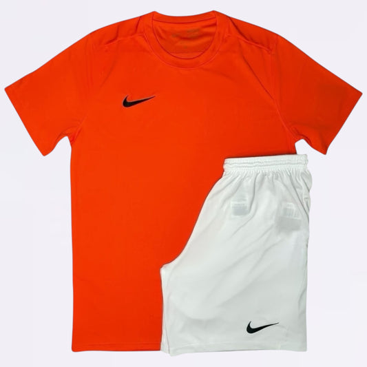 Nike Dri Fit Set - Orange / White (Junior)